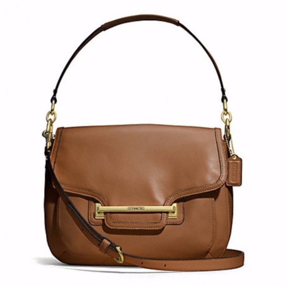 Coach Handbags - Coach Vintage Taylor Brown Leather Flap Bag